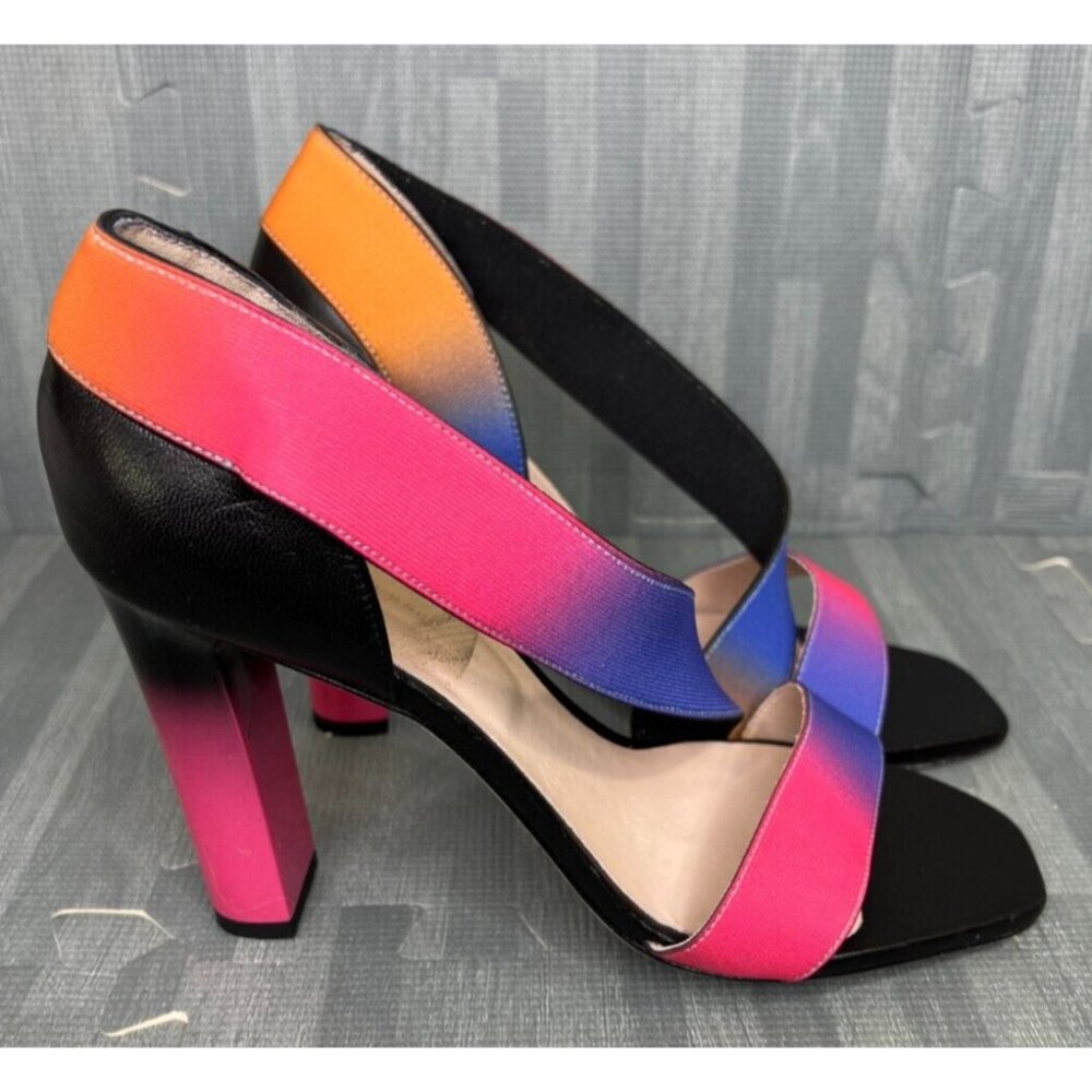 Christopher Kane D'Orsay Heels Women's Size 40/10 Block Heel Multi Color
